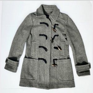 Dark gray banana republic pea coat with toggles